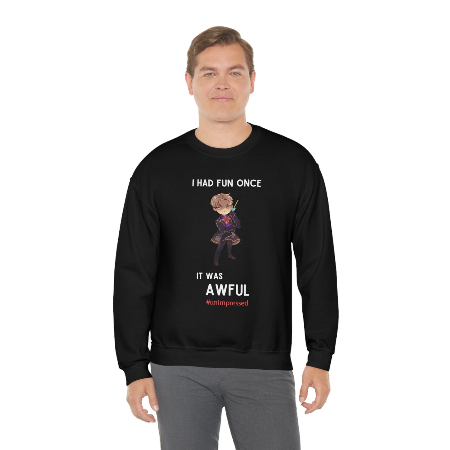 PHIRRE BOBA SWEATER STYLE 1 BLACK I HATE FUN ONCE