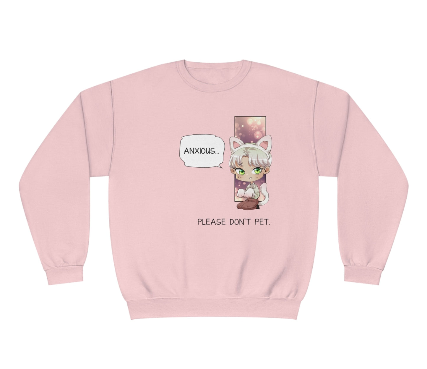 ZELAN SWEATER NERVOUS PLEASE DON’T PET PINK COLOR (Unisex)