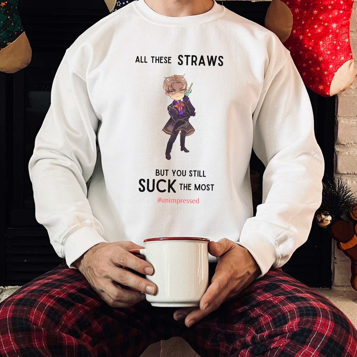 PHIRRE BOBA SWEATER STYLE 2 ALL THESE STRAWS (Unisex)