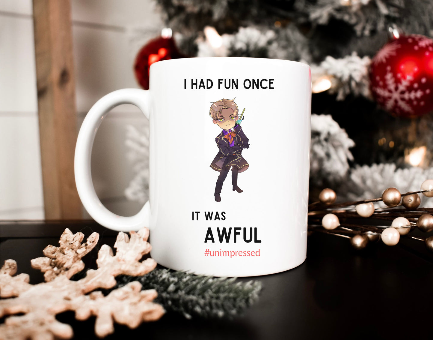 PHIRRE BOBA MUG STYLE 1 I HAD FUN ONCE (SIZE 11 Oz)