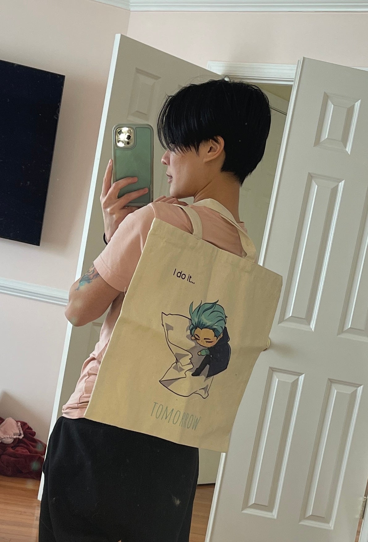 KREYUL TOTE BAG I DO IT TOMORROW (Charm and Dog Shirt Not Included)