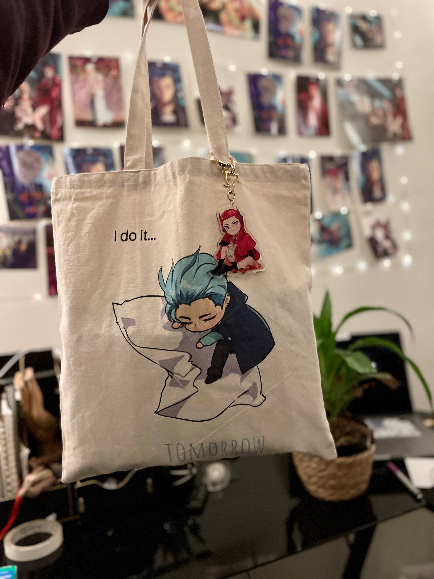 KREYUL TOTE BAG I DO IT TOMORROW (Charm and Dog Shirt Not Included)